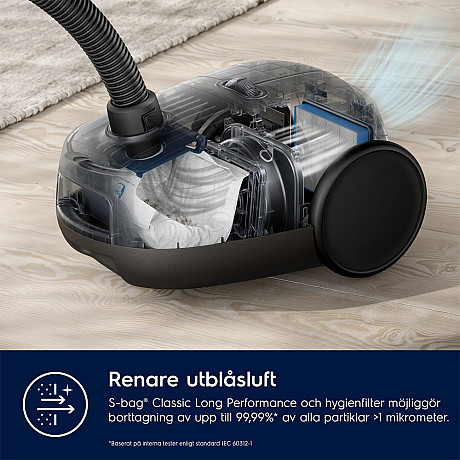 Electrolux - EB61C1OG - Dammsugare med HEPA-filter och fotreglering