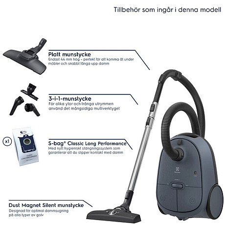 Electrolux - EB61C2DBF - Golvdammsugare med HEPA-filter och fotreglering