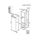Electrolux - EUA7NE18C 700 - Integrerad, NoFrost & Door on door