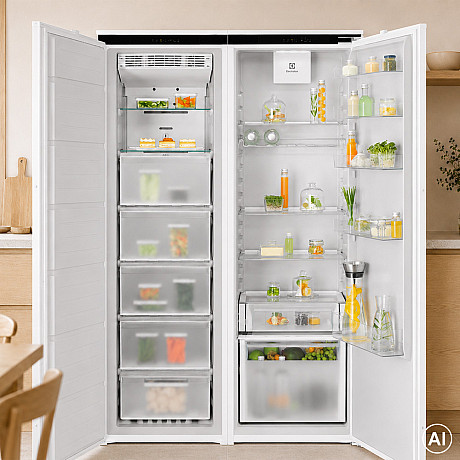 Electrolux - EUA7NE18C 700 - Integrerad, NoFrost & Door on door