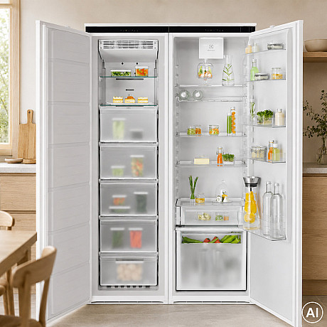 Electrolux - EUA7NE18S 700 - Integrerad, NoFrost & glidskenor