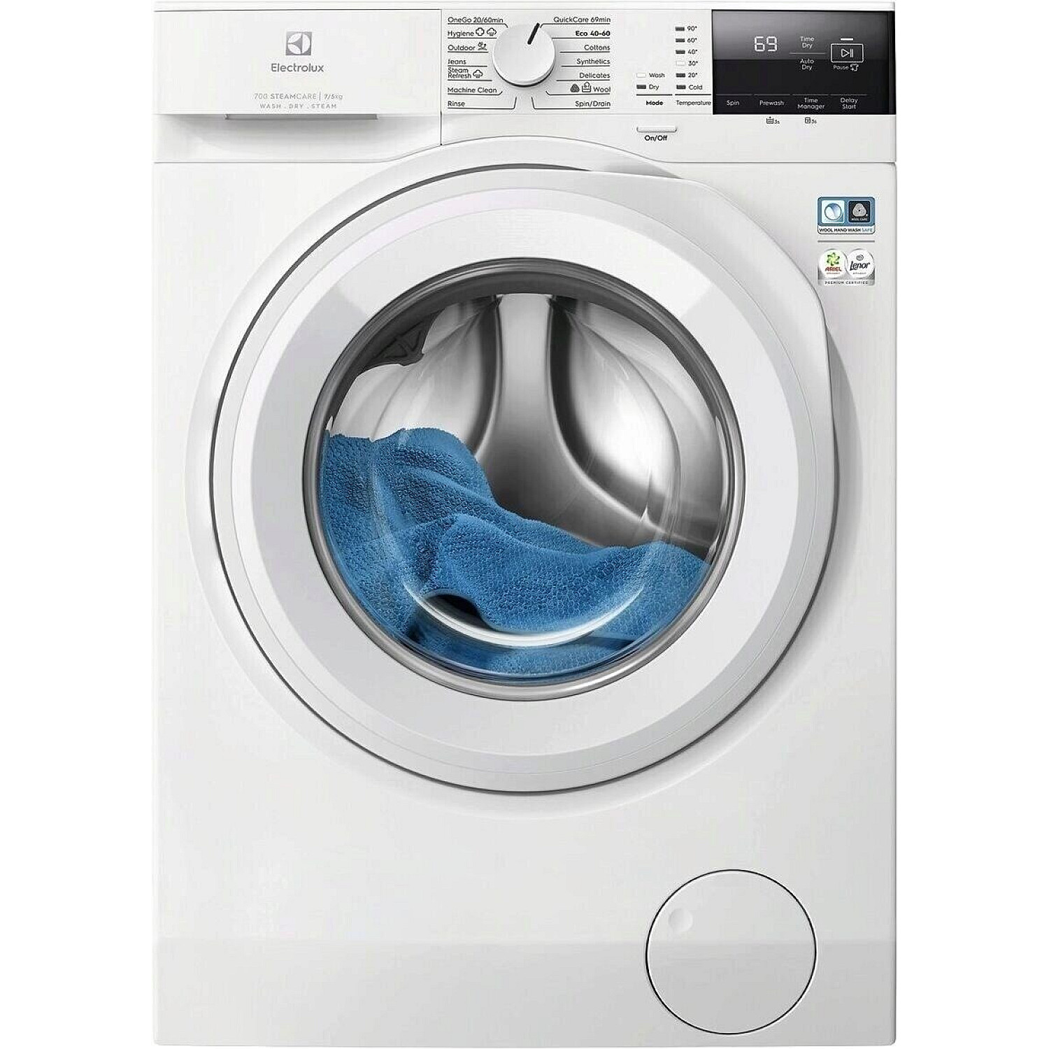 Electrolux kombi tvätt/tork ewi721o74o kombinerad tvätt torkmaskin