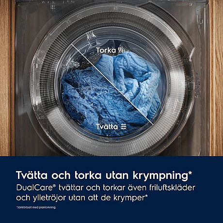 Electrolux - EWT697EX6E - Vit, Skonsam klädvård & AI-assist, tvätt 10.5/tork 6 kg