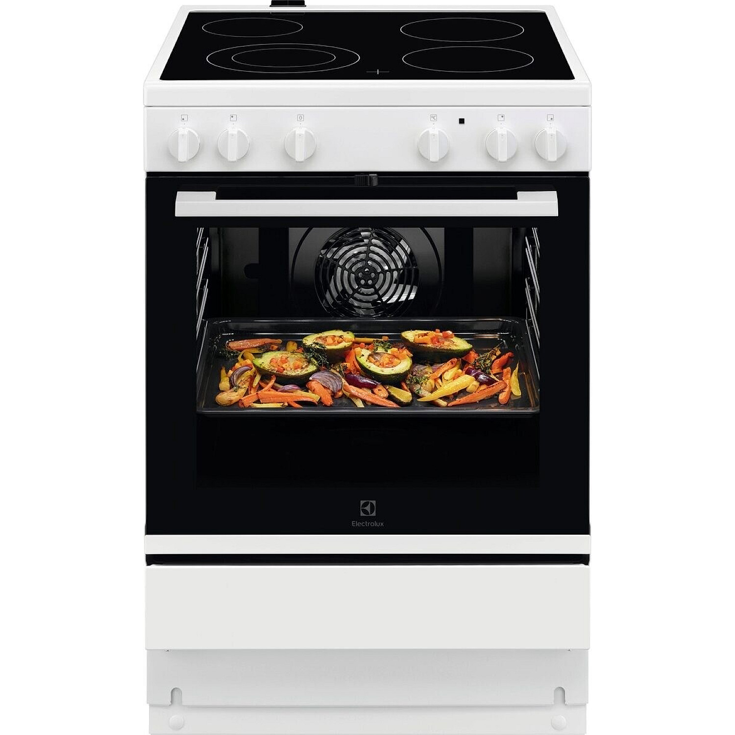 Electrolux glaskeramikspis lkr64004nw - highlight-h&auml;llen & varmluftssystemet
