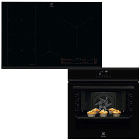 Ugn och häll Electrolux - COPP22B-HOB860BSC - SteamBake ugn & Reptålig 77 cm häll