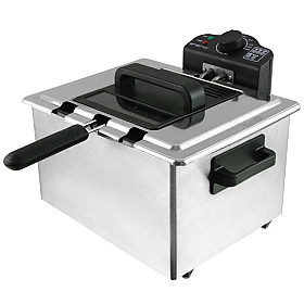 Fritös Emerio - DF-120483 - Rostfri, Justerbar termostat