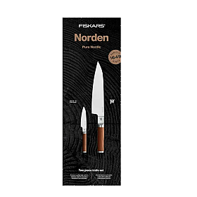 Fiskars - Norden knivset stor kockkniv och grönsakskniv