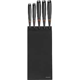 Fiskars - Edge Block Knivset 5 Knivar Svart