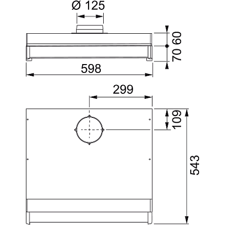Franke - Spiskåpa Spirit 1225B-12 60cm, Låg Rostfri