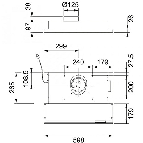 Franke - Spiskåpa F392-10 LED
