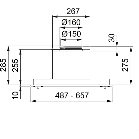 Franke - Inbyggnadsfläkt 620 49CM