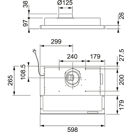 Franke - Spiskåpa F394-18 60cm, Vit