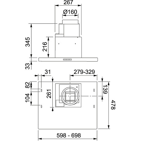 Franke - F604-10 Alliance 60cm Vit  Lägenhet