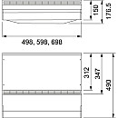Franke - Fläkt 1291A AC 70 vit kolfilter