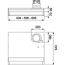 Franke - Kåpa 1221B-16 70 vit