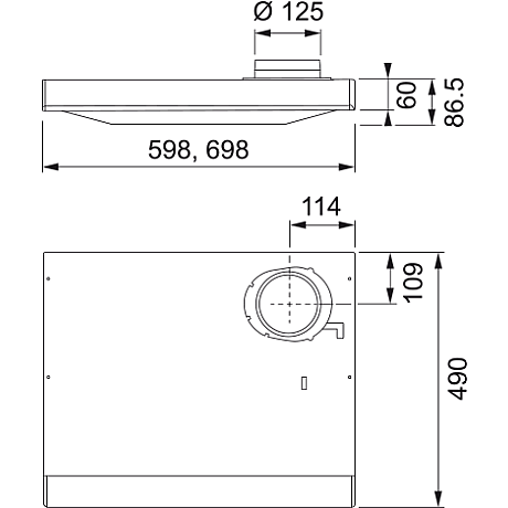 Franke - Spisfläkt Safe Spirit 1200BS 60cm, Vit