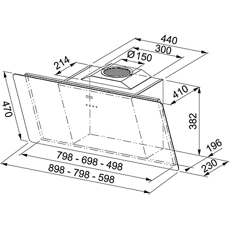 Franke - Smart 80 RF/ Svart