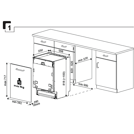 Gram - OMI 60-08/1, för inbyggnad, 13 kuvert, Eco