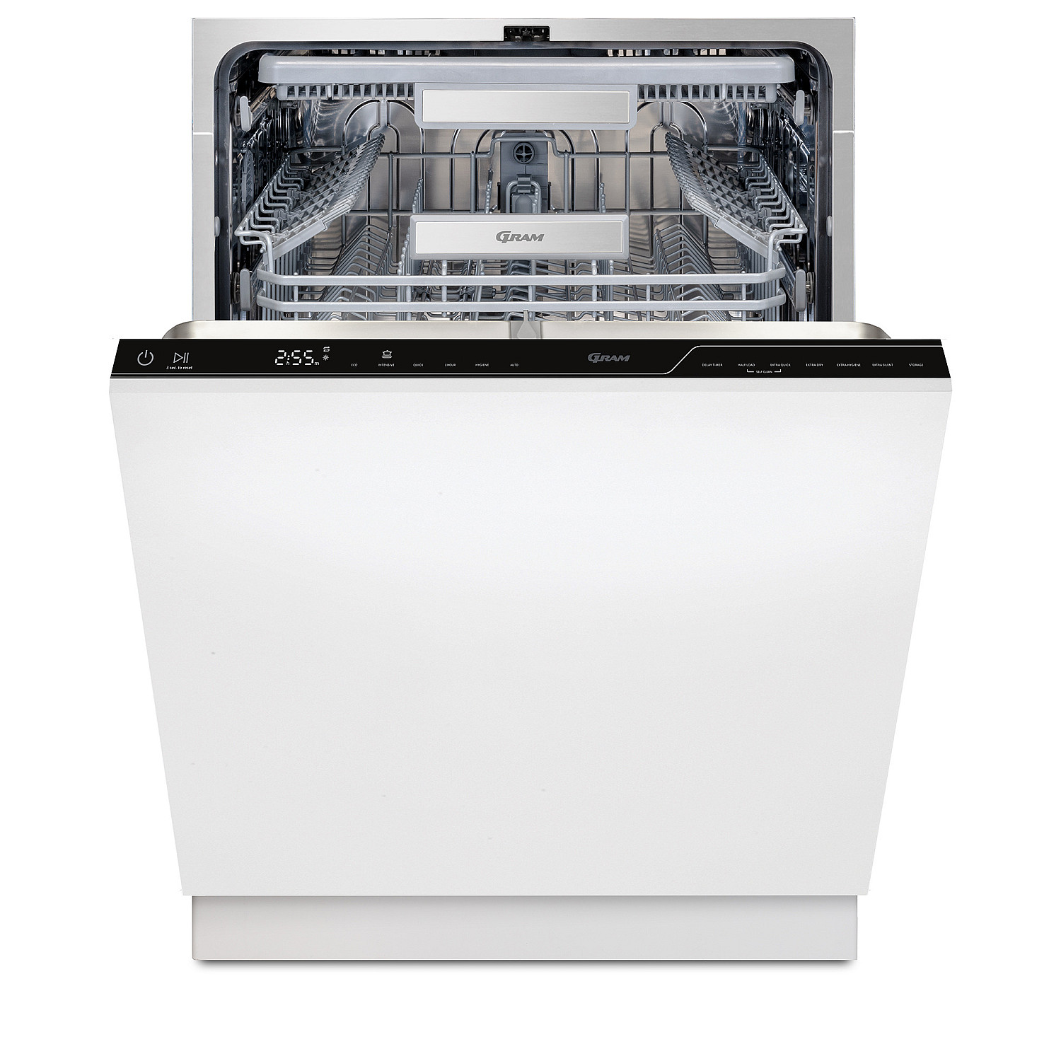Gram 60 cm bred diskmaskin omi 64477 r - integrerad 60cm, dual turbo fan