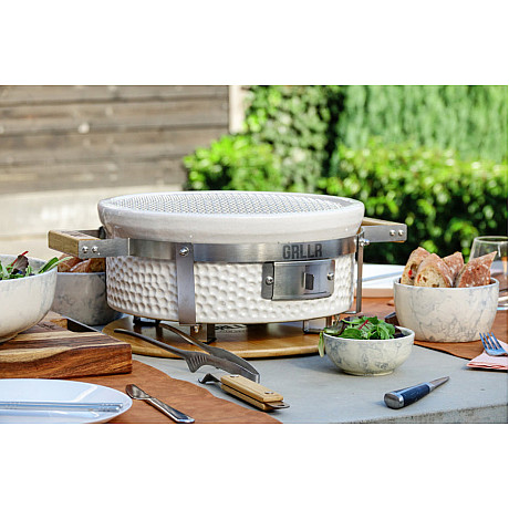 GRLLR - Hibachi Tokyo Vit - Keramisk kolgrill för grillning direkt vid bordet