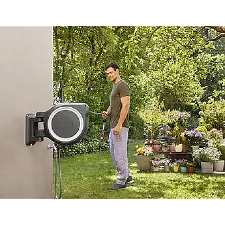 Gardena - Automatisk Roll-Up M/L-väggslangbox, 25 m