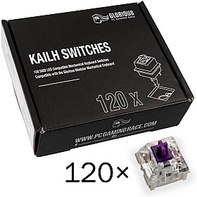 Glorious - Kailh Pro Purple switchar, 120 kpl