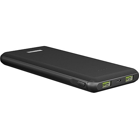 Goobay - Wireless Fast Charge Power Bank, 10 000 mAh, svart