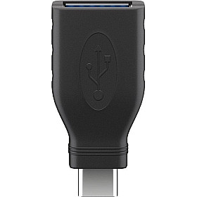 Goobay - USB-A - USB-C 3.0 OTG Adapter, Svart