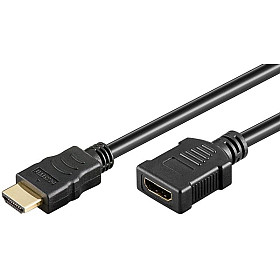 Goobay - HDMI förlängningskabel, 19-stifts han-hona, 50 cm