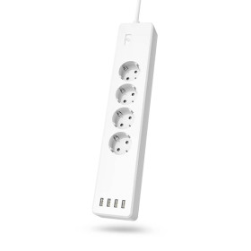 Hama - Wifi power strip 4-way overload protection