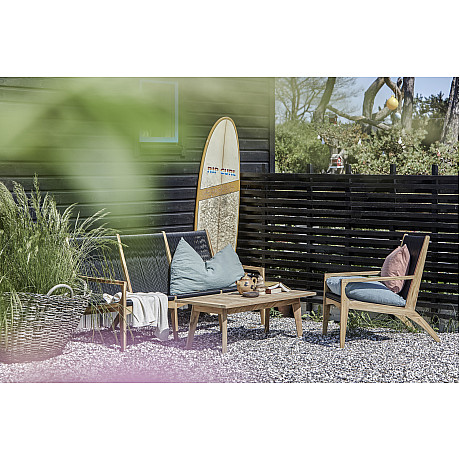 Hillerstorp - Ardernäs 3-Sits Soffa Teak Natur/Band Kompositmaterial