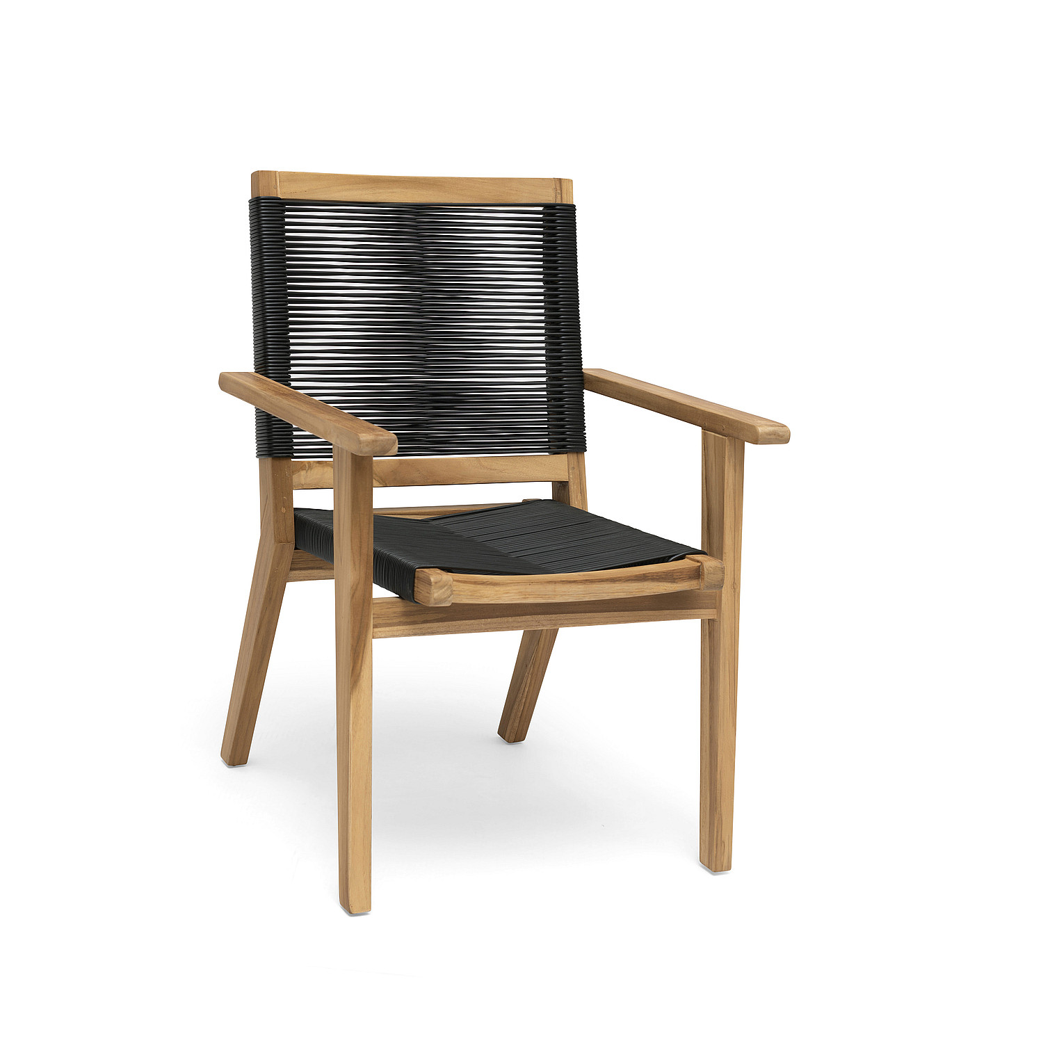 Hillerstorp bord och stolar ardernäs matstol teak natur/band i kompositmaterial