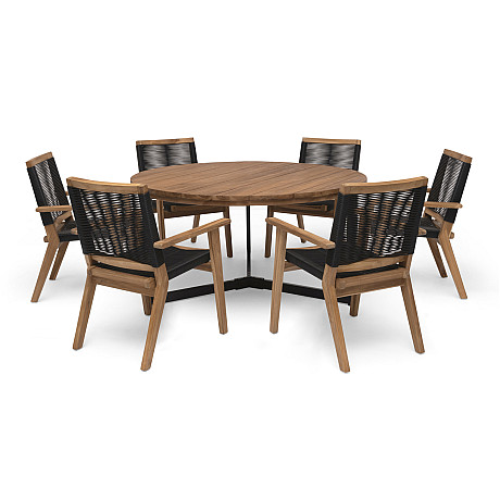 Hillerstorp - Ardernäs Matstol Teak Natur/Band I Kompositmaterial