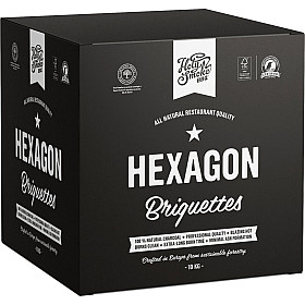 Holy Smoke - All natural restaurangkvalitet hexagonbriketter 10kg