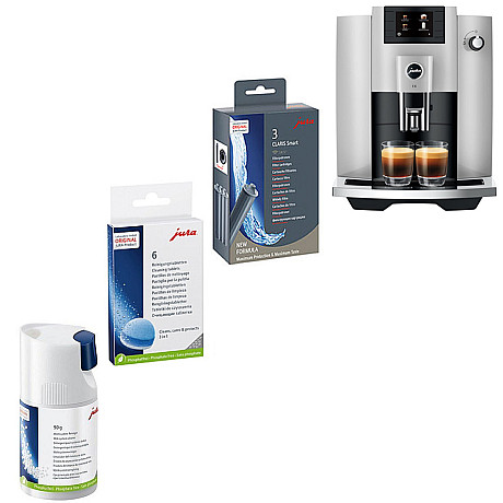 Jura - E6 Platinum (EC) - Paket med Cleaning & Maintenance Kit