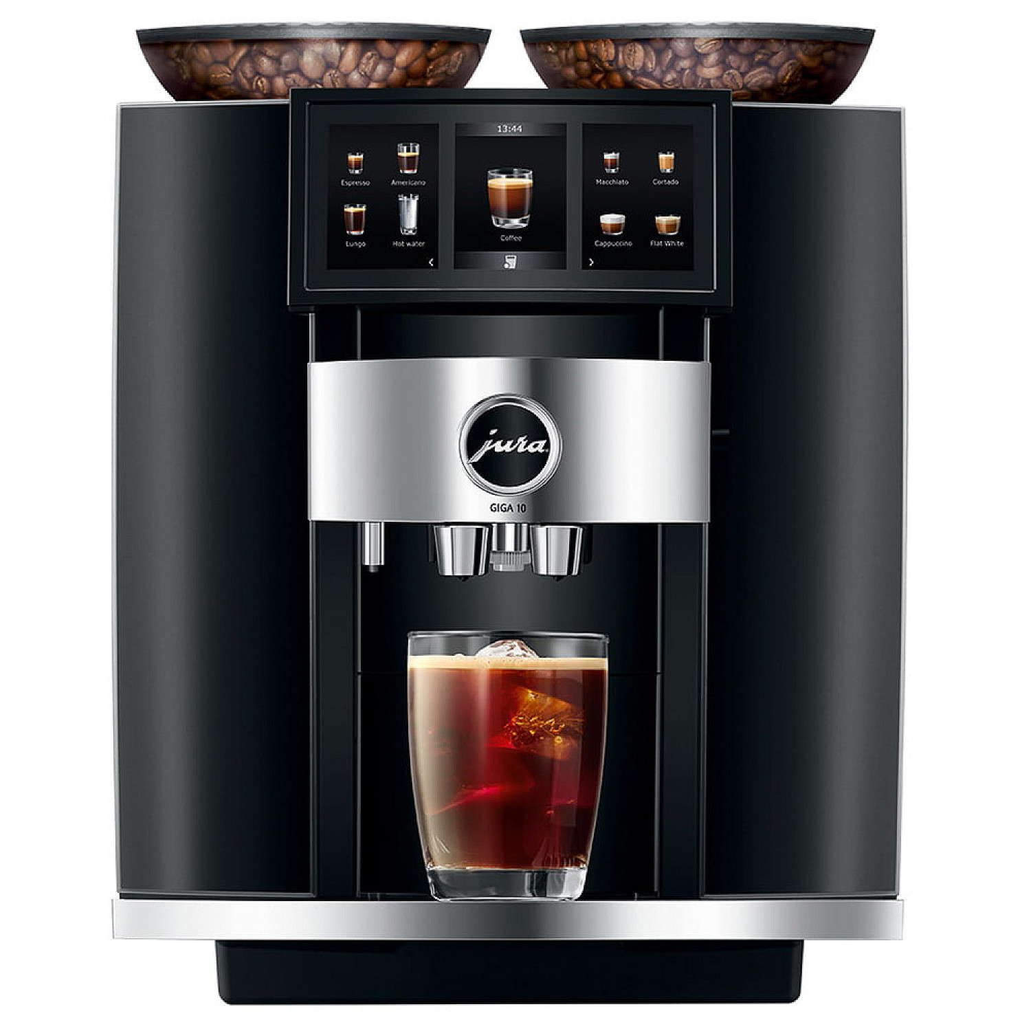 Jura espressomaskin giga 10 diamond black (ea), 35 st kaffeprogram, 2 st inbyggda kaffekvarnar, wifi