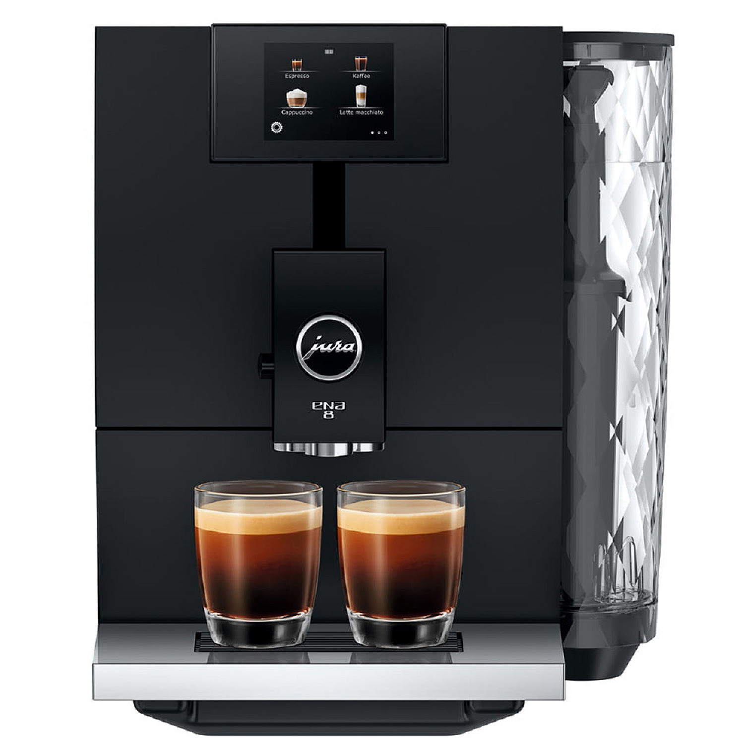 Jura espressomaskin ena 8 touch full metropolitan black (ec), inbyggd kaffekvarn, wifi