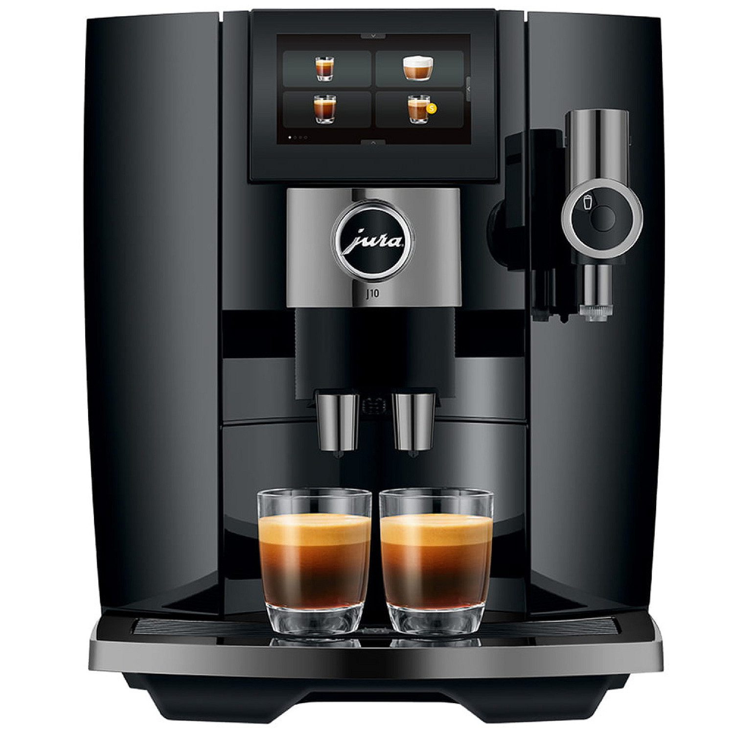 Jura espressomaskin j10 piano black (ea),  kaffekvarn, cold brew, wifi