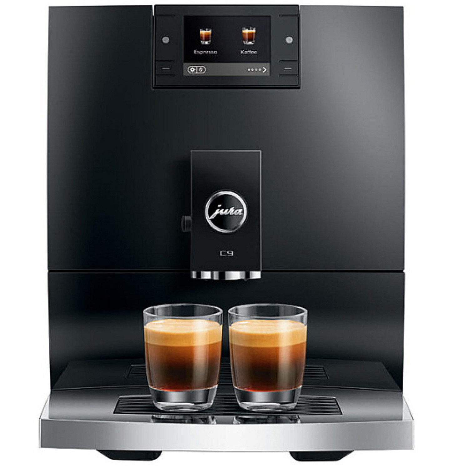 Jura espressomaskin c9 piano - black (ea), med 17 kaffespecialiteter