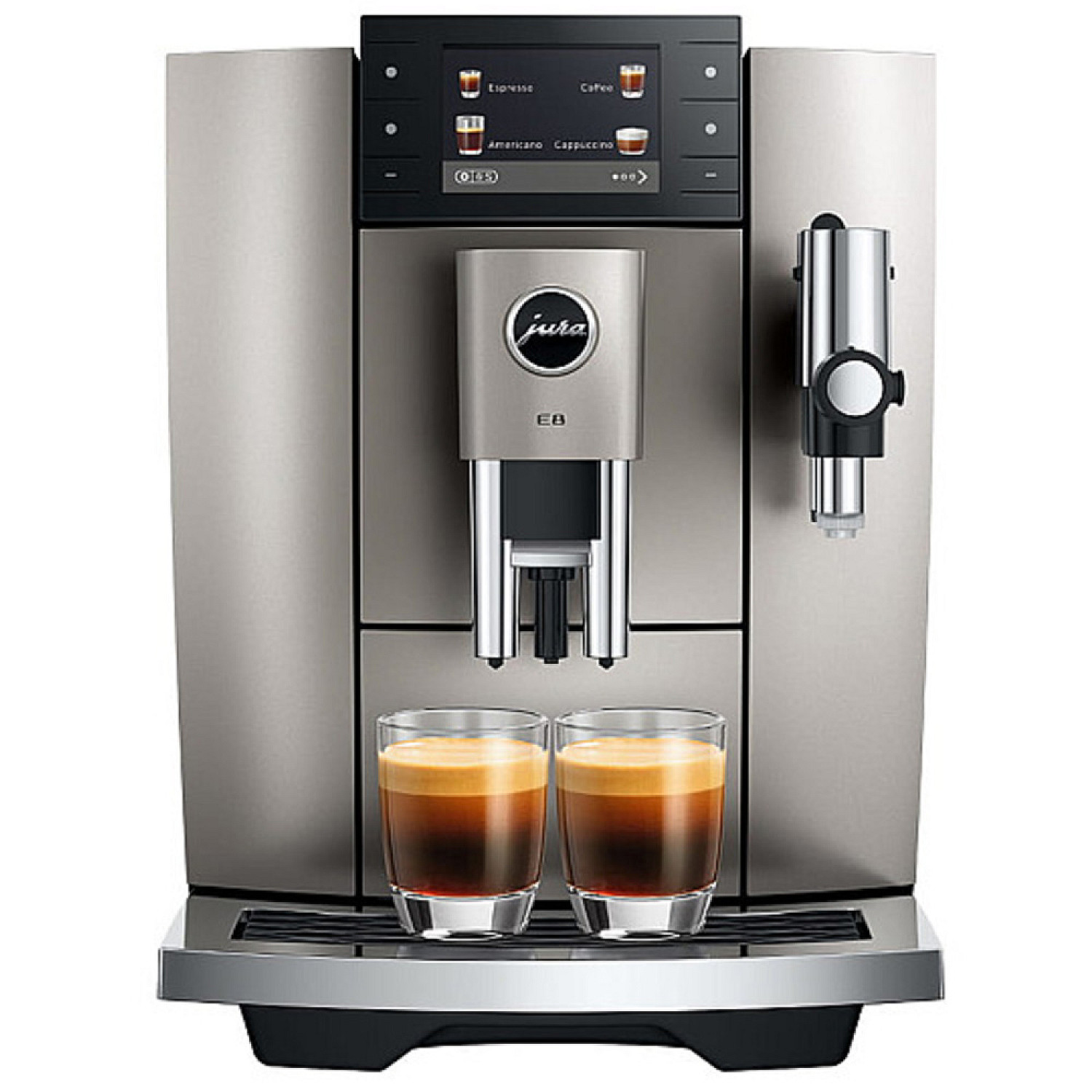 Jura espressomaskin e8 midnight - silver (ed), 27 kaffespecialiteter