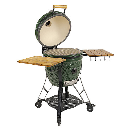 Kamado Sumo - Classic Large Grön, Grillpaket med rotisserie och pizzaugn