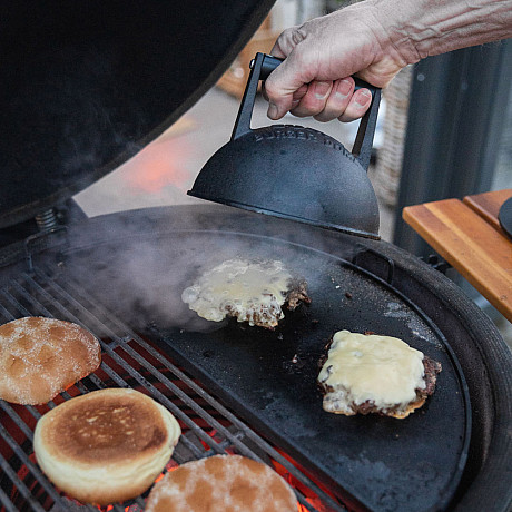 Kamado Sumo - Classic Large Svart, Grillpaket Burger Edition