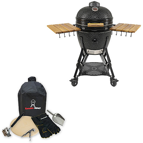 Kamado Sumo - Classic Large Svart med tillbehörspaket Kamado Sumo - Classic Large Svart med tillbehörspaket