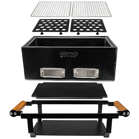 Kamado Sumo - Hibachi svart - Keramisk kolgrill för grillning direkt vid bordet
