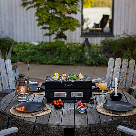 Kamado Sumo - Hibachi svart - Keramisk kolgrill för grillning direkt vid bordet