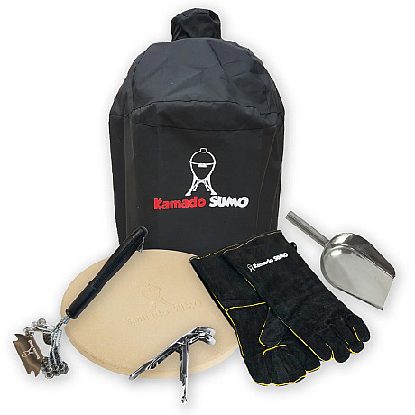 Kamado Sumo - Maxi 25" Grön, Grillpaket med tillbehör
