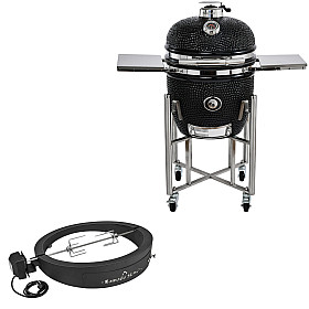 Kamado Sumo - Signature Midi, Grillpaket med rotisserie och pizzaugn