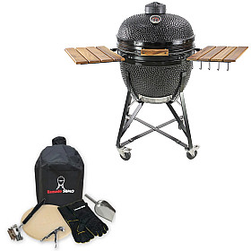 Kamado Sumo - Maxi 25" Svart, Grillpaket med tillbehör Kamado Sumo - Maxi 25" Svart, Grillpaket med tillbehör