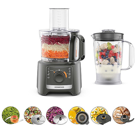 Kenwood - FDP31.360GY - Grå - MultiPro Compact med 2,1L skål & blender Kenwood - FDP31.360GY - Grå - MultiPro Compact med 2,1L skål & blender