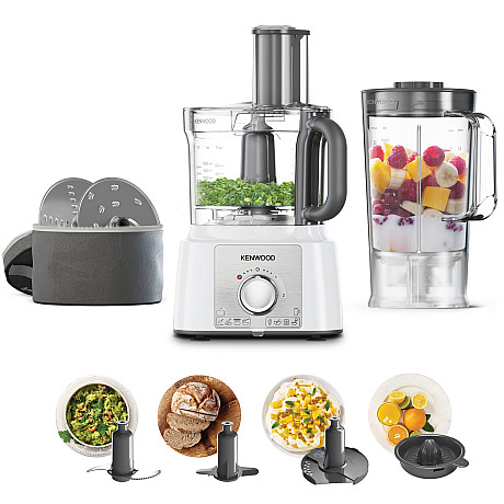 Kenwood - FDP65.450WH - Vit, MultiPro Compact med mixer & citruspress Kenwood - FDP65.450WH - Vit, MultiPro Compact med mixer & citruspress